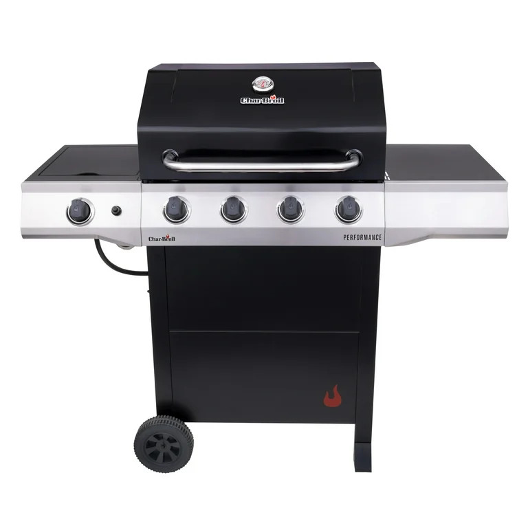 Char-Broil Performance 4-Burner Liquid Propane, (LP), Cart-Style Outdoor Gas Grill- Black | Walmart (US)