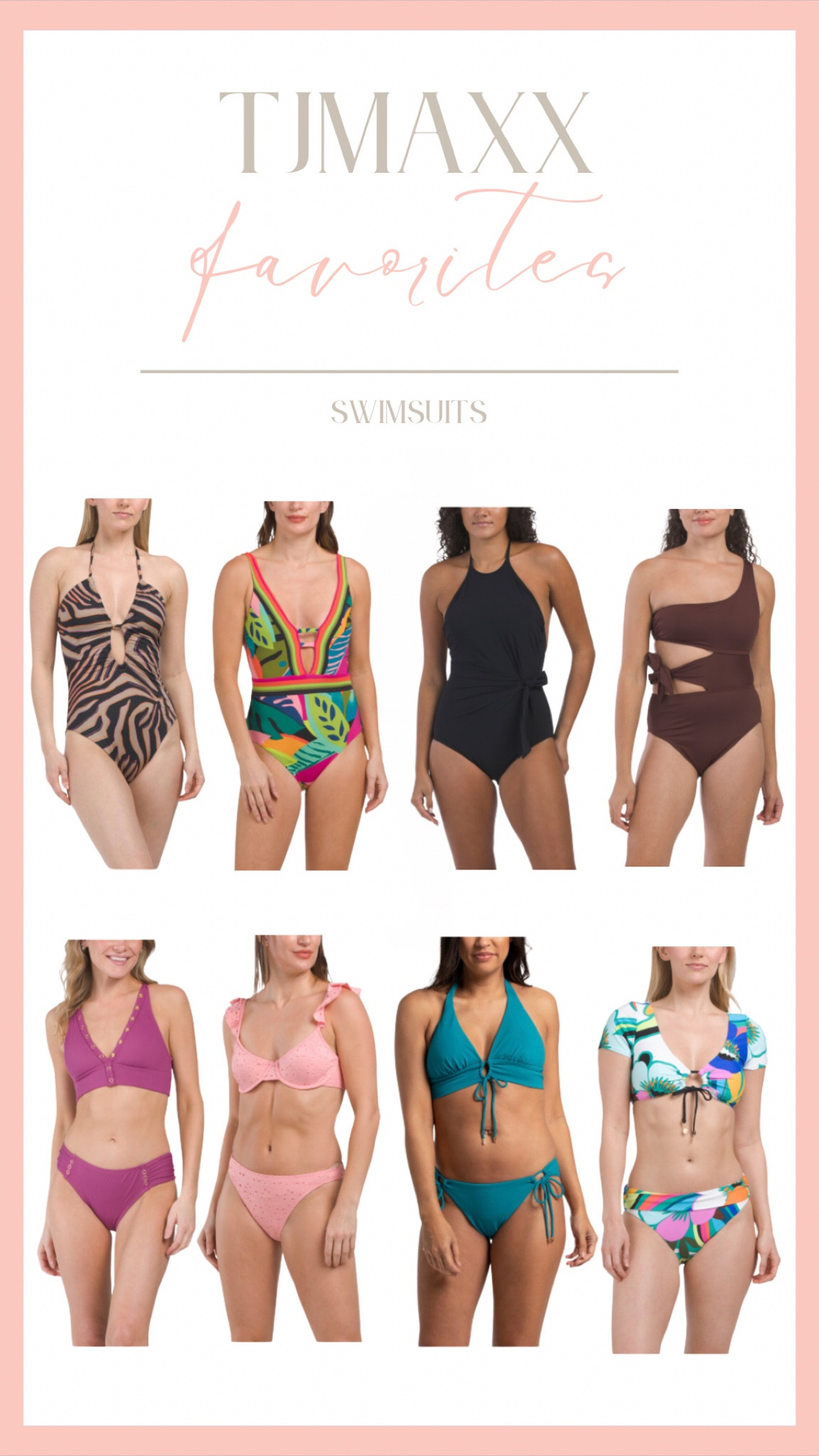 Loving these swimsuits from @TJMaxx! Perfect for summer! 🐚🩵☀️

#LTKStyleTip #LTKTravel #LTKSwim