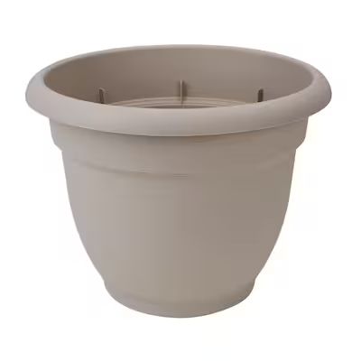 Bloem 10.8-in W x 8.5-in H Brown Plastic Traditional Indoor/Outdoor Planter | Lowe's