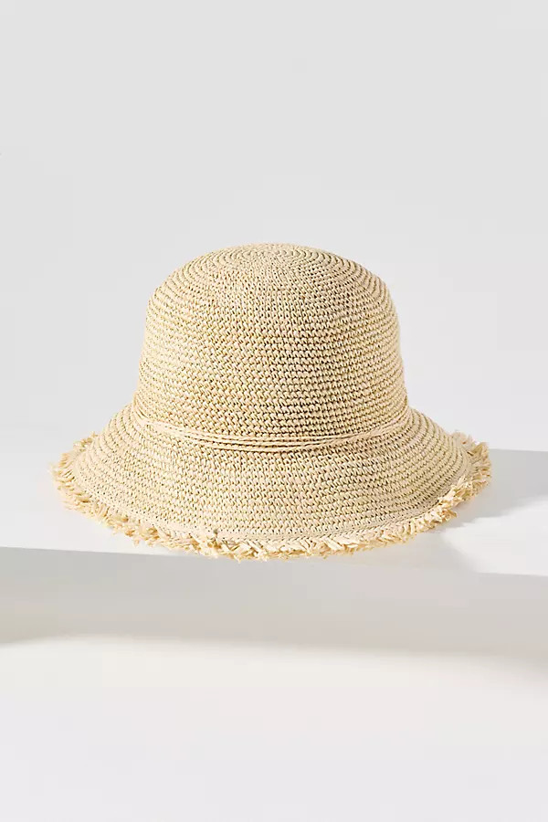 Nikki Beach Arianna Raffia Bucket Hat | Anthropologie (US)