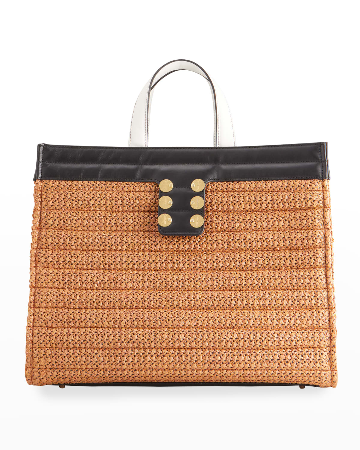 Riviera Maxima Raffia Tote Bag | Neiman Marcus
