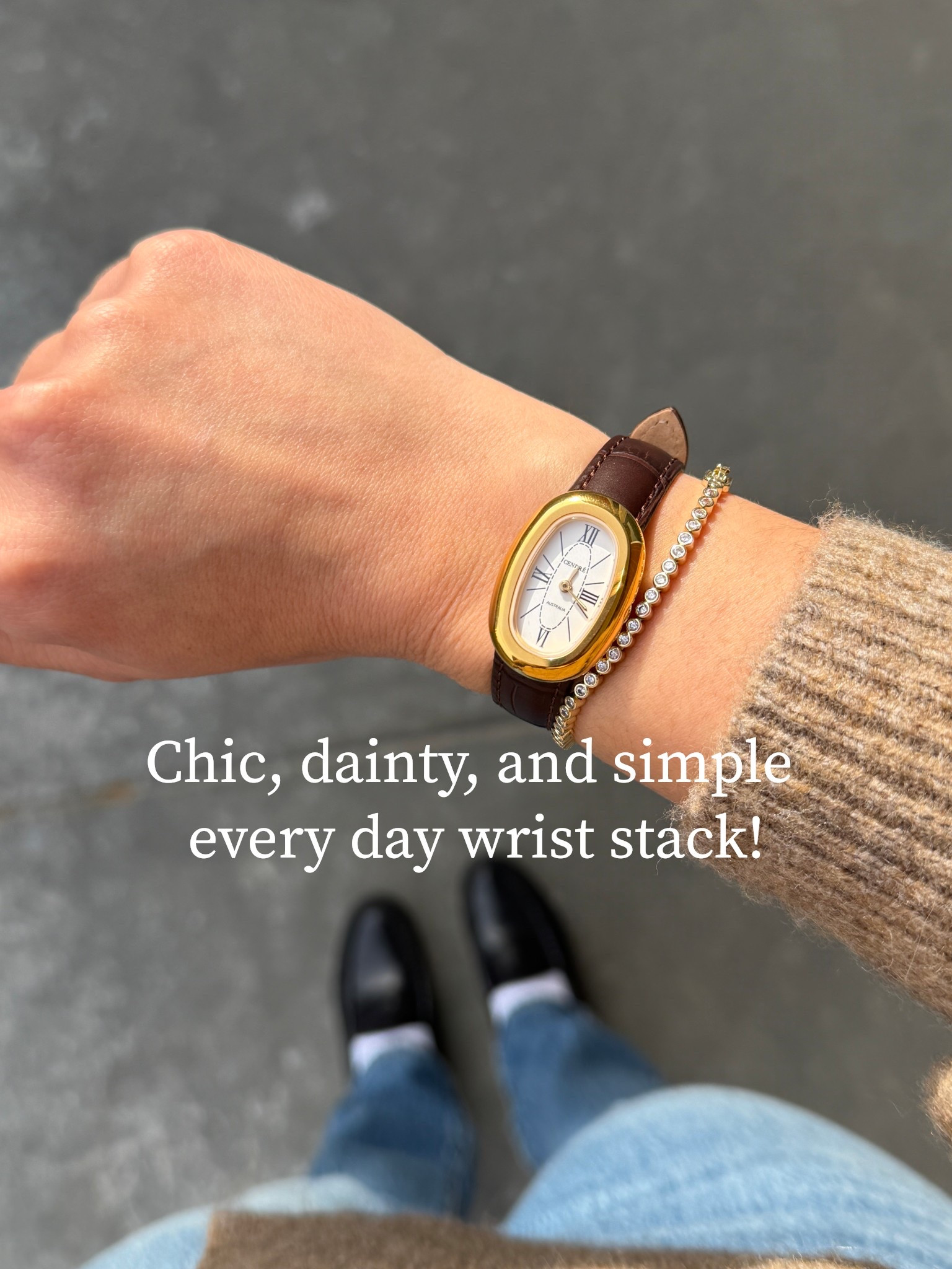 Literally in LOVE with this Cendré watch that my husband got me for Christmas!! This is the Bridgette watch! She is the moment!! if you love the Cartier Bagnoire this is a great alternative. It’s giving old money/caroline bessette kennedy 😌

#everydayjewelry #wriststack #jewelrystack #chic #chicjewelry #chicstyle #carolinebessettekennedy #cbk #oldmoney 