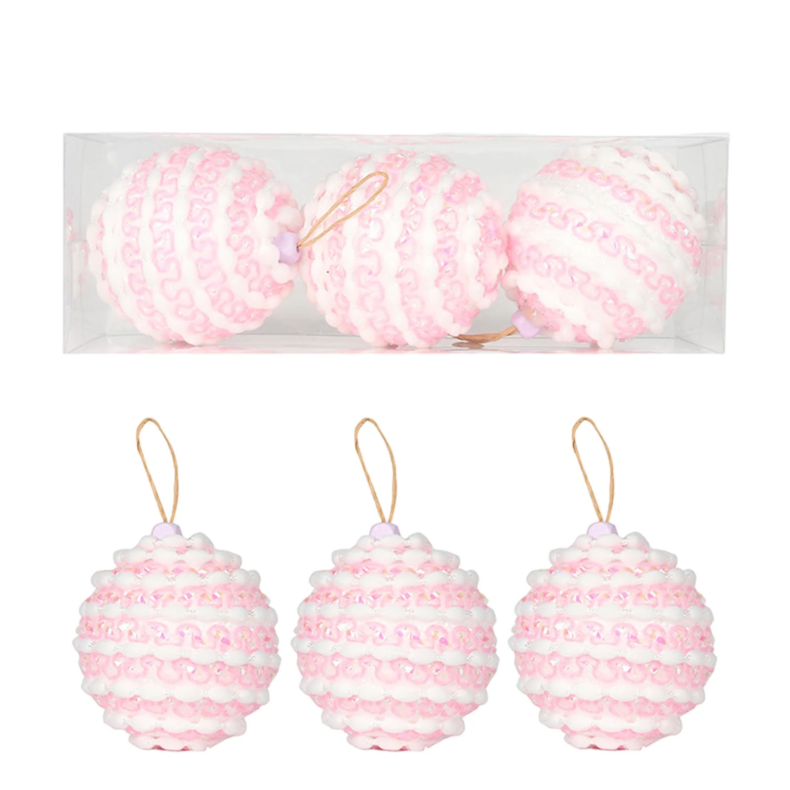 Nmdmisc Rainbow Beads Christmas Balls Hanging Lollipop Ornament - Rainbow Pearl Ice Cream Cake Ch... | Walmart (US)