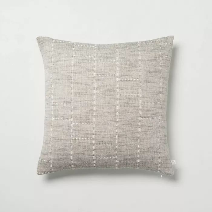 Heathered Off-Set Stripe Bed Pillow - Hearth & Hand™ with Magnolia | Target