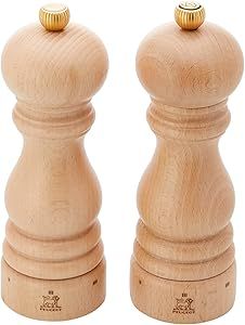 Peugeot - Paris u’Select Salt and Pepper Mill Set - Adjustable Grinders - Beechwood, Natural, 7... | Amazon (US)