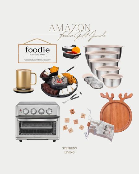 Amazon Foodie Gift-Guide
Amazon gifts, gift guide, kitchen bowls, holiday kitchen, foodie games, baker items, toaster oven, fun gifts
#founditonamazon #amazon #amazonhome #amazonfinds #christmas2023

#LTKHoliday #LTKsalealert #LTKGiftGuide