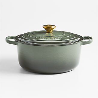 Le Creuset Thyme 7.25-Qt. Round Dutch Oven + Reviews | Crate & Barrel | Crate & Barrel