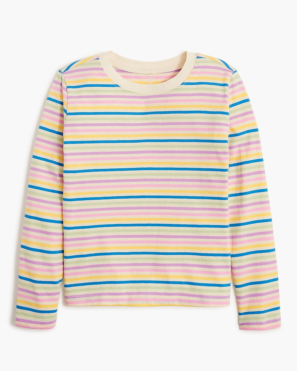 Girls' long-sleeve multicolor striped tee | J.Crew Factory