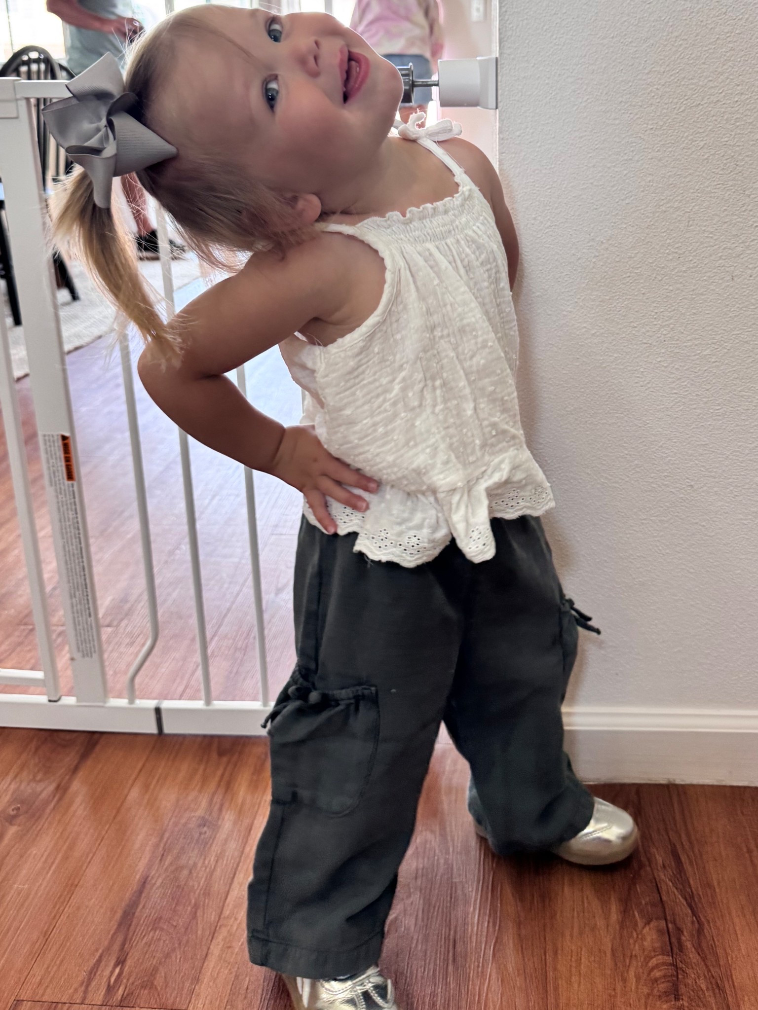 Top is TJ max. Pants are Zara🤍 

#LTKSummerEdit #LTKShoeCrush #LTKKids