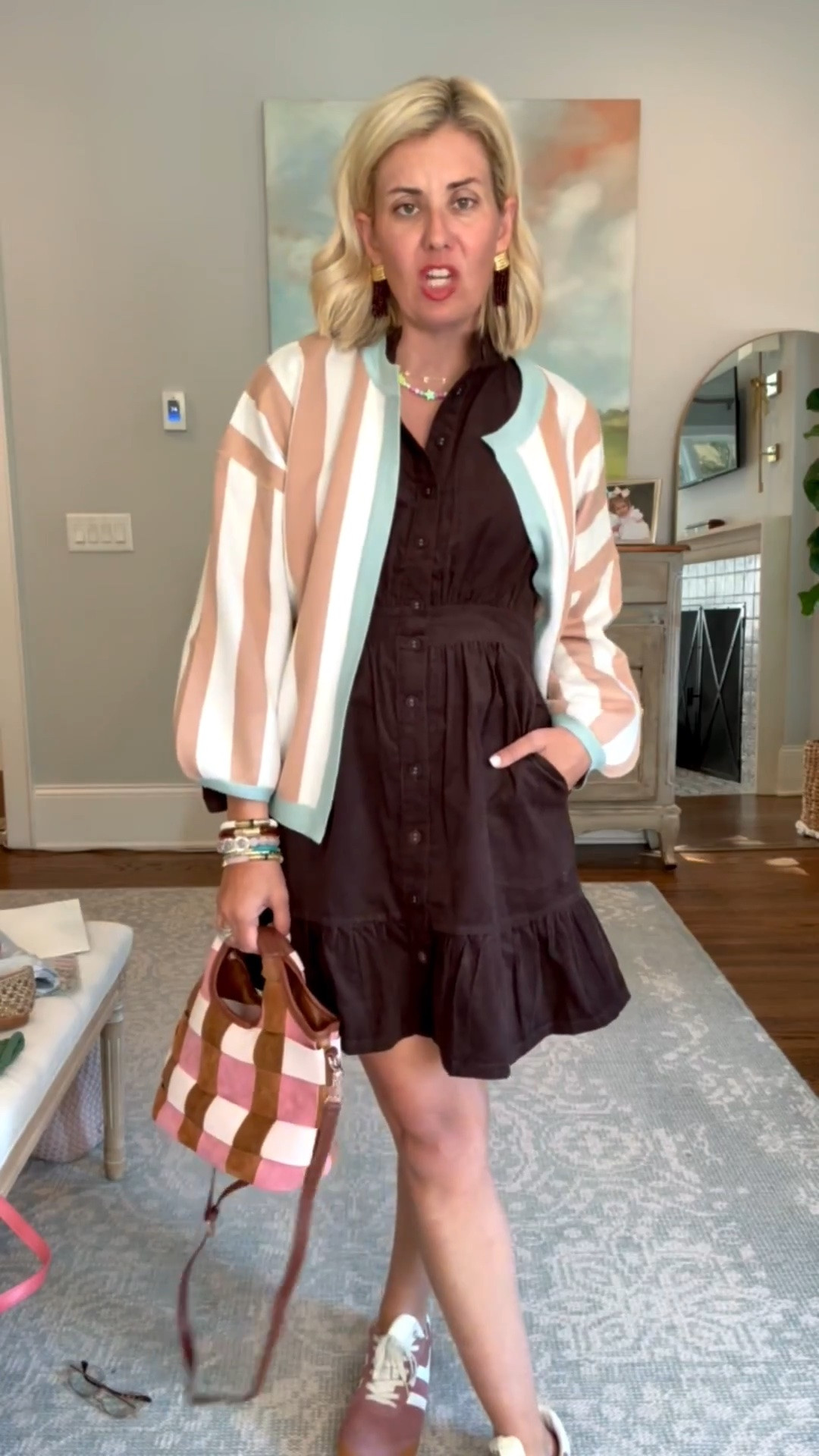 Avara dress we are styling all the ways! 
Sizing:
Dress - small
Cardigan & Jacket - xs
Boots - 38 tts 
Sneakers - 8 tts
Flats - 7.5 (sized down) 

Codes:
Avara - mixandmatch15
Allie + Bess - Catherine40 for 40% off 9/28 & 9/29 only

#LTKOver40 #LTKSeasonal #LTKdayinmylife