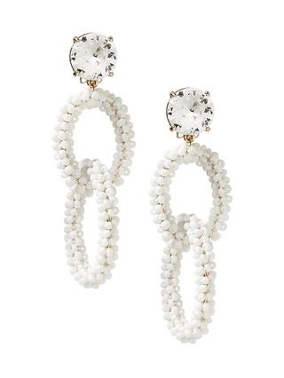 Beaded Link Clip-On Statement Earring | Banana Republic US