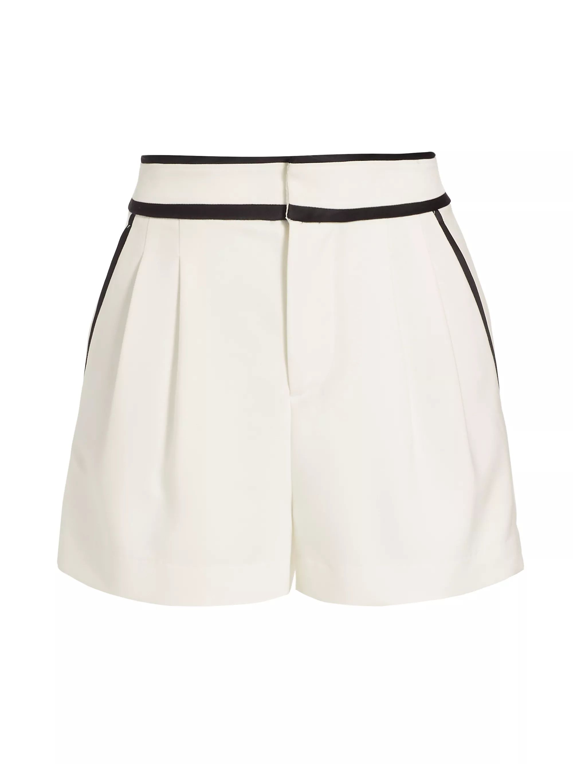 Esta Pleated Tipped Shorts | Saks Fifth Avenue