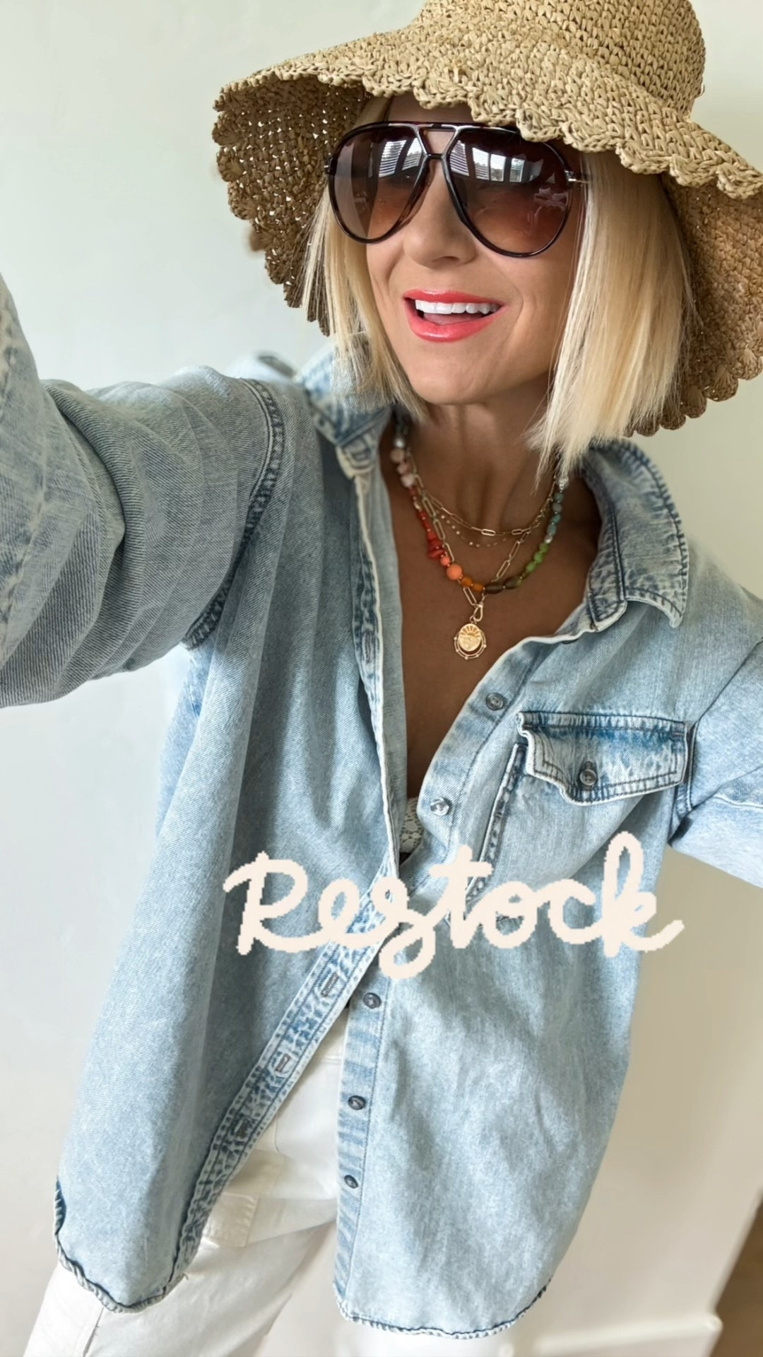 ✨ Target restock alert! ✨ This denim shirt just came back in stock 🙌 I sized up to a large for that effortless oversized fit. Paired it with Target pants that fit true to size—such an easy, casual-but-polished look for everyday. #LTKFinds #LTKSeasonal #LTKTarget

#LTKFindsUnder50 #LTKSaleAlert #LTKOver40