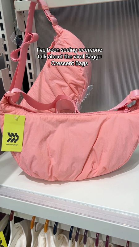 Dupe for the viral baggu crescent bags - these are from Target, for less than half the price! 

#target #bag #purse #travel #shoulderbag #family #casualoutfit #school

#LTKitbag #LTKfindsunder50 #LTKtravel