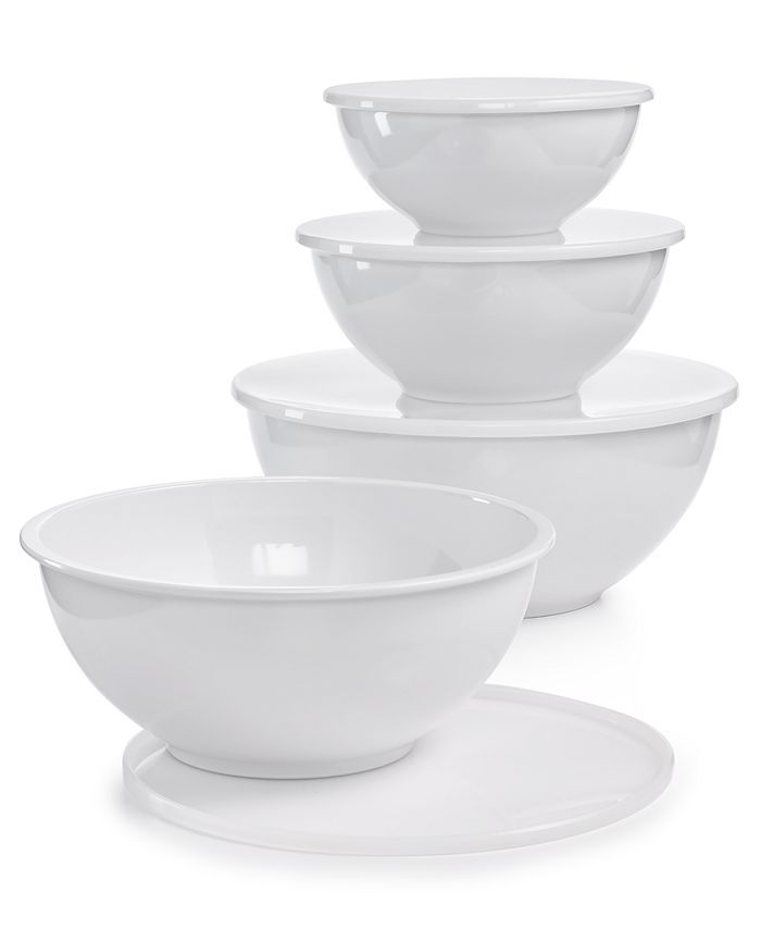 Martha Stewart Collection 8-Pc. Melamine Bowl & Lid Set, Created for Macy's & Reviews - Kitchen G... | Macys (US)