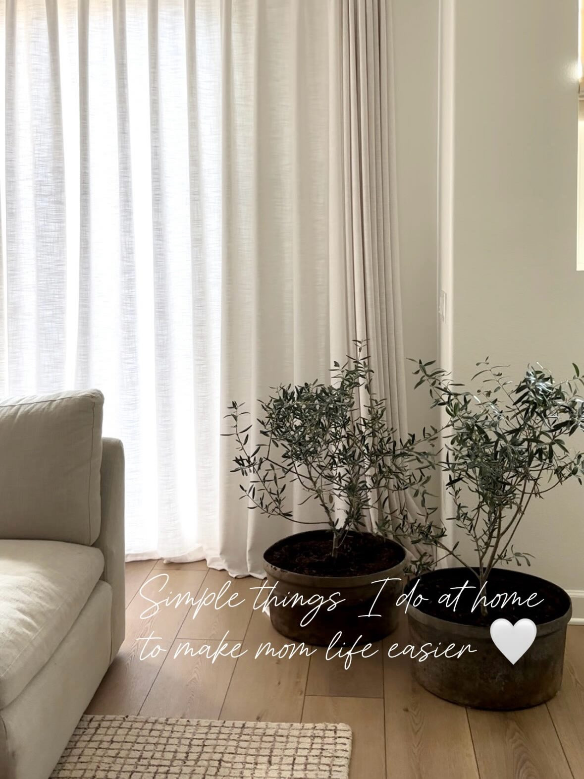 Simple things I do at home that make mom life easier 🤍

• Let go of perfectionism — Our home is meant to be lived in. Clean enough, safe, and functional is enough in this season

• Lay out my son’s clothes, diaper, and wipes the night before — mornings feel 10x smoother when I’m not scrambling. Everything we need is next to our bed when we wake up, and we can ease into the day instead of rushing

• Make lots of crockpot meals — dinner cooks while we live our day. It removes the 5pm stress and keeps me from defaulting to takeout when I’m tired

• Keep baskets around for quick toy pick-ups — tossing toys into a basket in 2 minutes instantly makes the space feel reset

• Set up my tea kettle and mug the night before — it sounds small, but having it ready makes the morning feel intentional

None of these are big life hacks. They just remove tiny points of friction and that changes everything!

#LTKdayinmylife #LTKmomlife #LTKHome