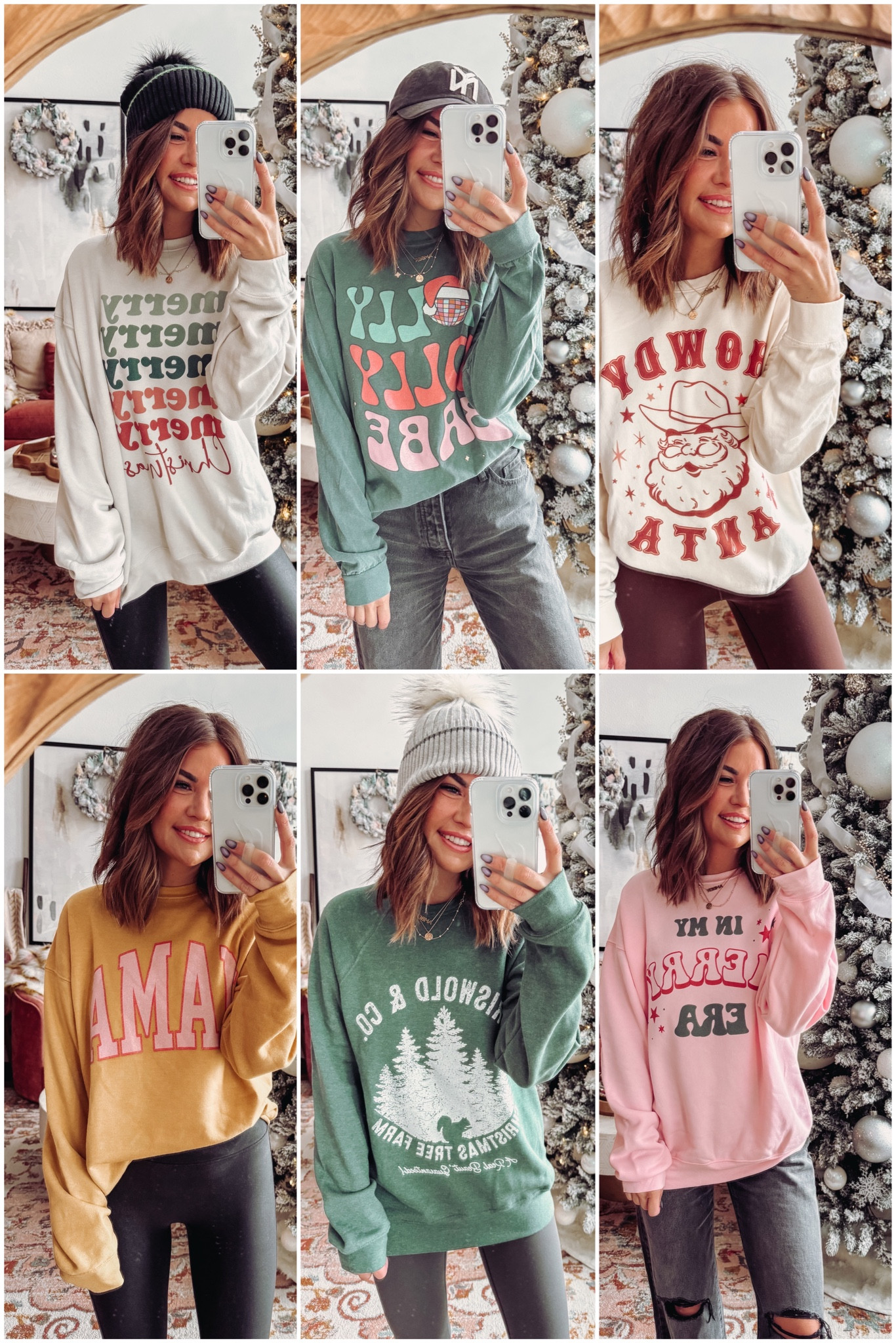  code AMBER25 for 25% off for 24 hours!! after 24 hours you can use code amber20. wearing a size medium in all of these sweatshirts 

#LTKfamily #LTKHoliday #LTKGiftGuide