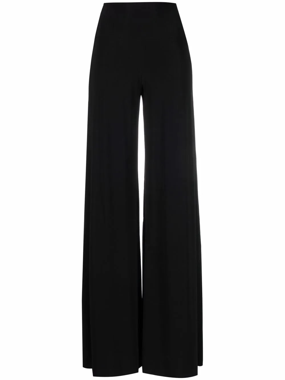 Norma Kamali high-waisted wide-leg Trousers | Black | FARFETCH UK | Farfetch Global
