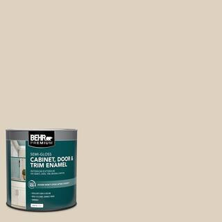 BEHR PREMIUM 1 qt. #PPU7-10 Roman Plaster Semi-Gloss Enamel Interior/Exterior Cabinet, Door & Tri... | The Home Depot