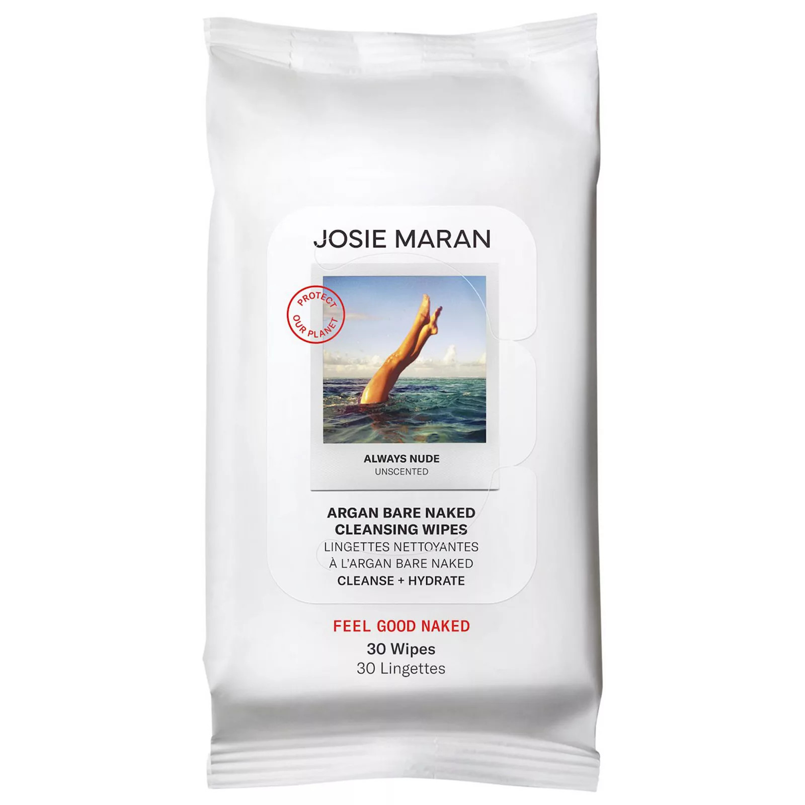 Josie Maran Argan Bare Naked Cleansing Wipes 30 ct, None | Kohl's