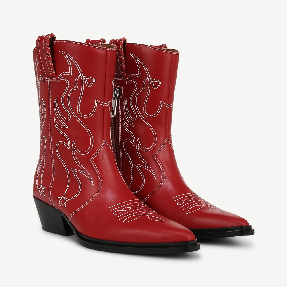 Franco Bianca Western Boot | Franco Sarto