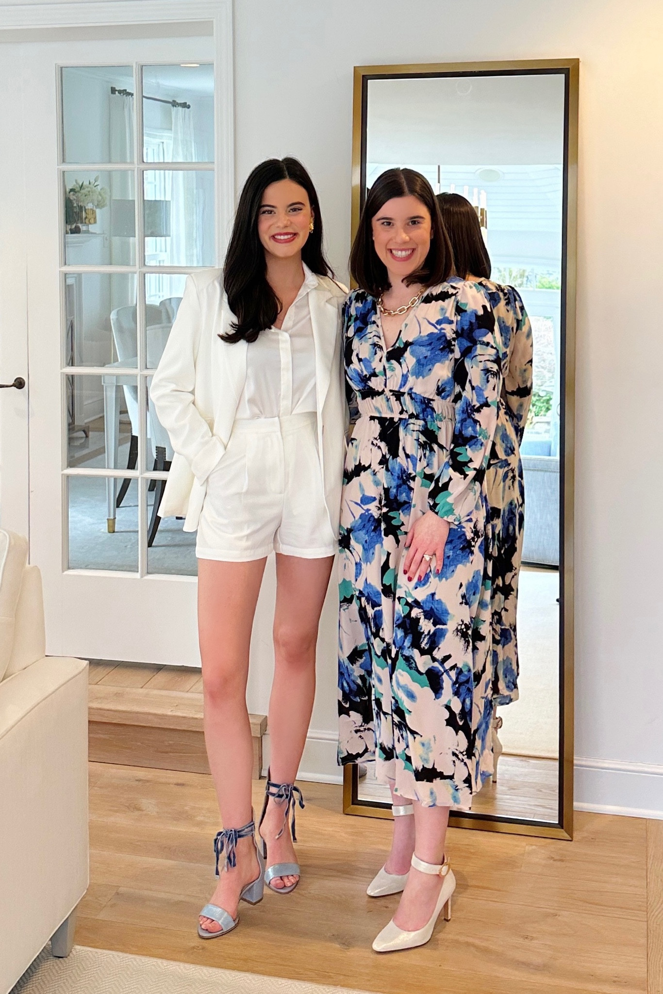 Two fun spring outfits with my sister Claire! Both are from Amazon! 