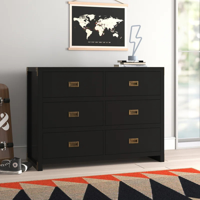 Hubble 45'' Wide 6 - Drawer Double Dresser | Wayfair North America