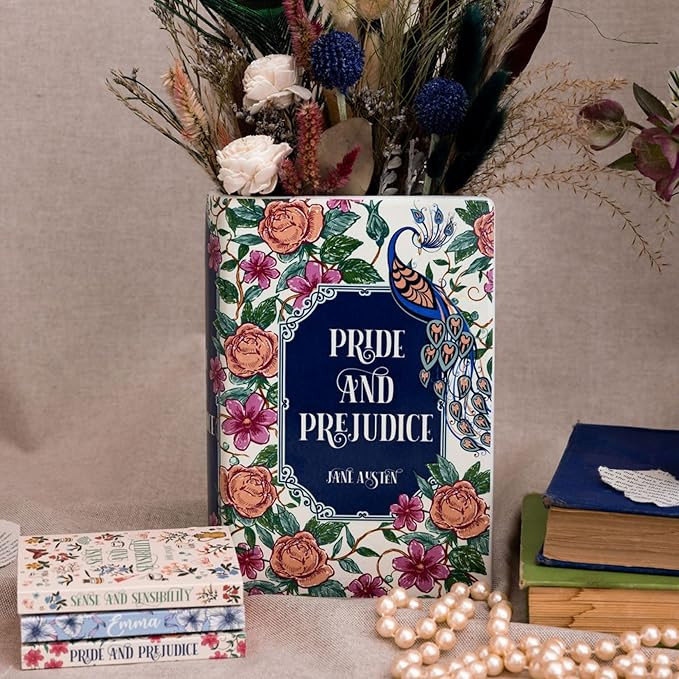 Steel Mill & Co Original Book-Shaped Decorative Vase, Ceramic Vases for Home Decor, Cute Bookshel... | Amazon (US)