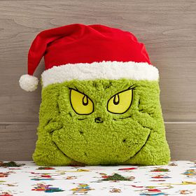 Dr. Seuss's The Grinch™ Shaped Pillow | Pottery Barn Teen