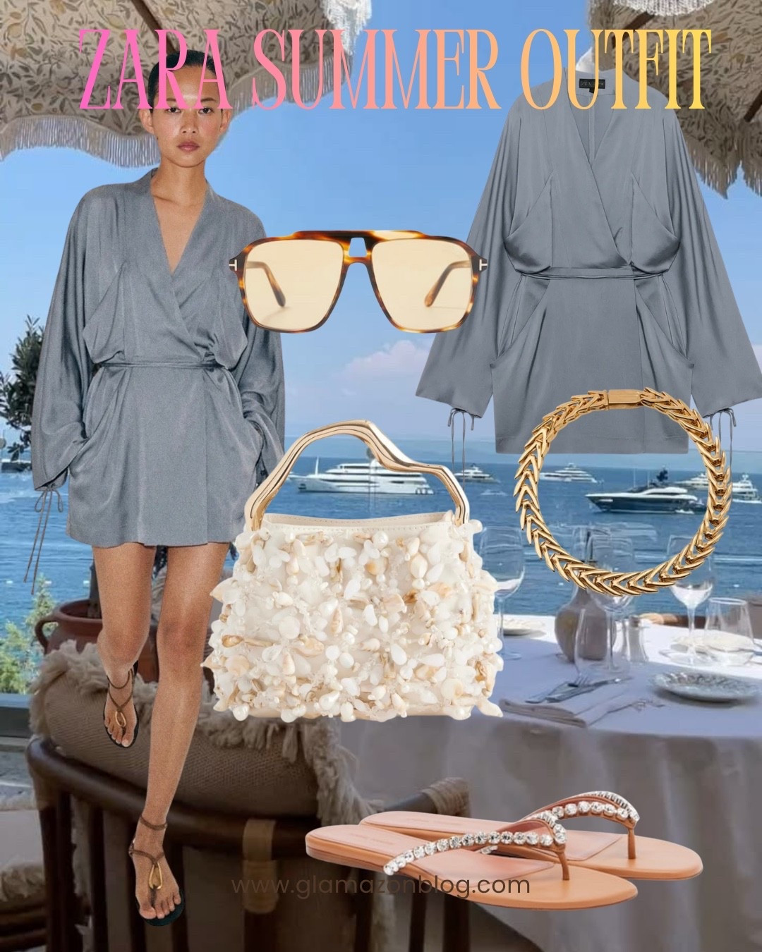 Wrap dress, Zara dress, holiday dress, shell bag, tom Ford glasses, gold necklace

#LTKfestival #LTKeurope #LTKsummer
