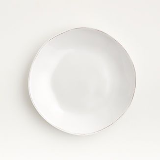 Marin White Outdoor Melamine Salad Plate + Reviews | Crate & Barrel | Crate & Barrel
