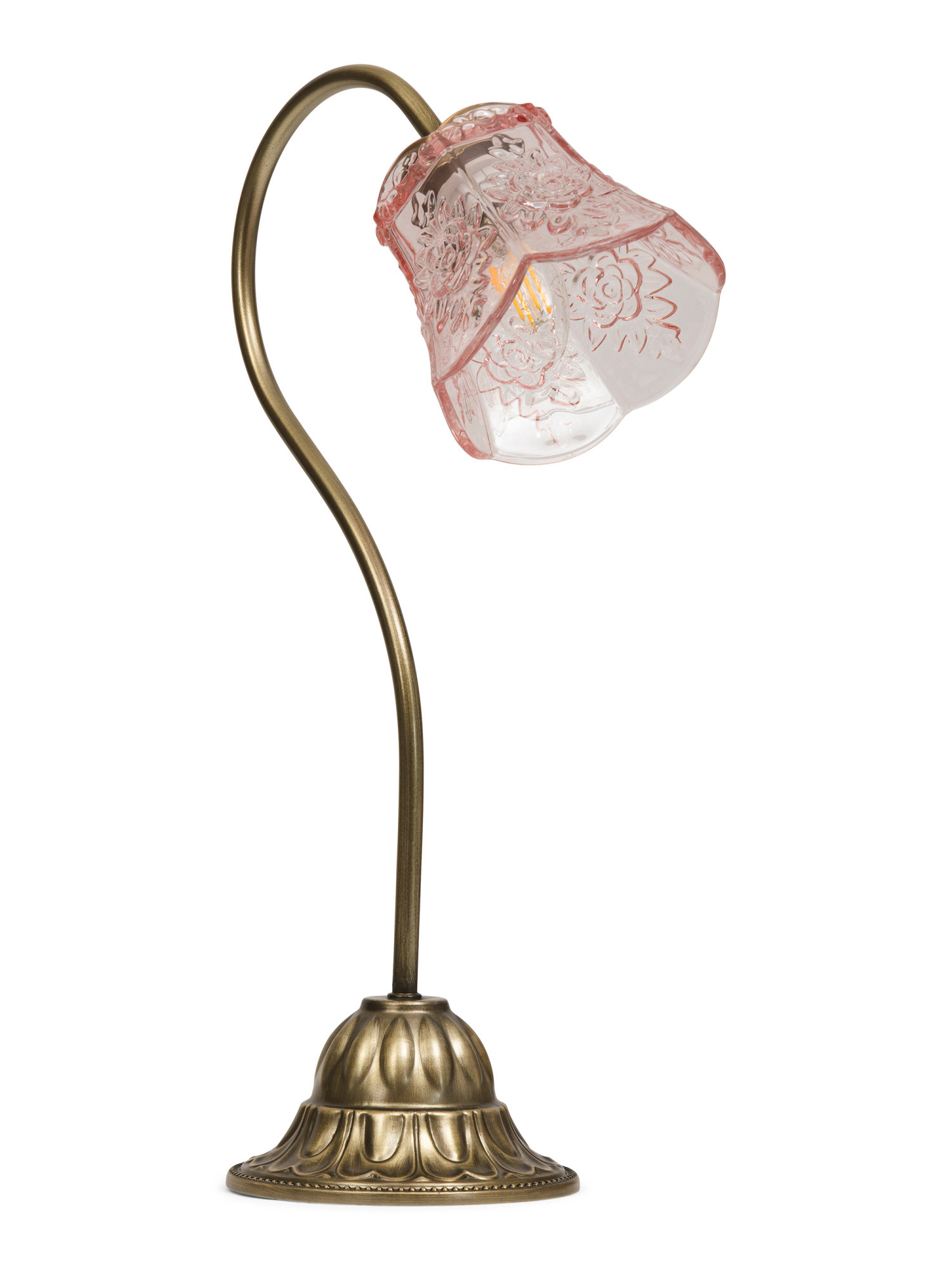 20in Glass Flower Shade Table Lamp | TJ Maxx