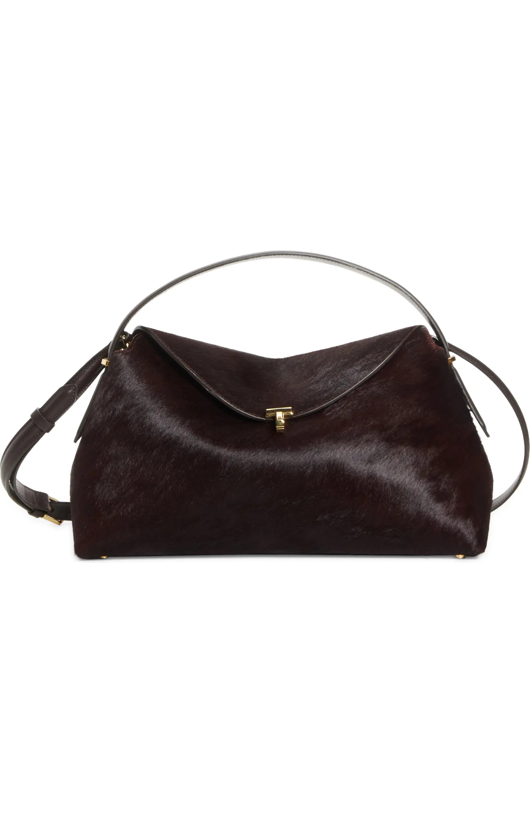 T-Lock Genuine Calf Hair Top Handle Bag | Nordstrom