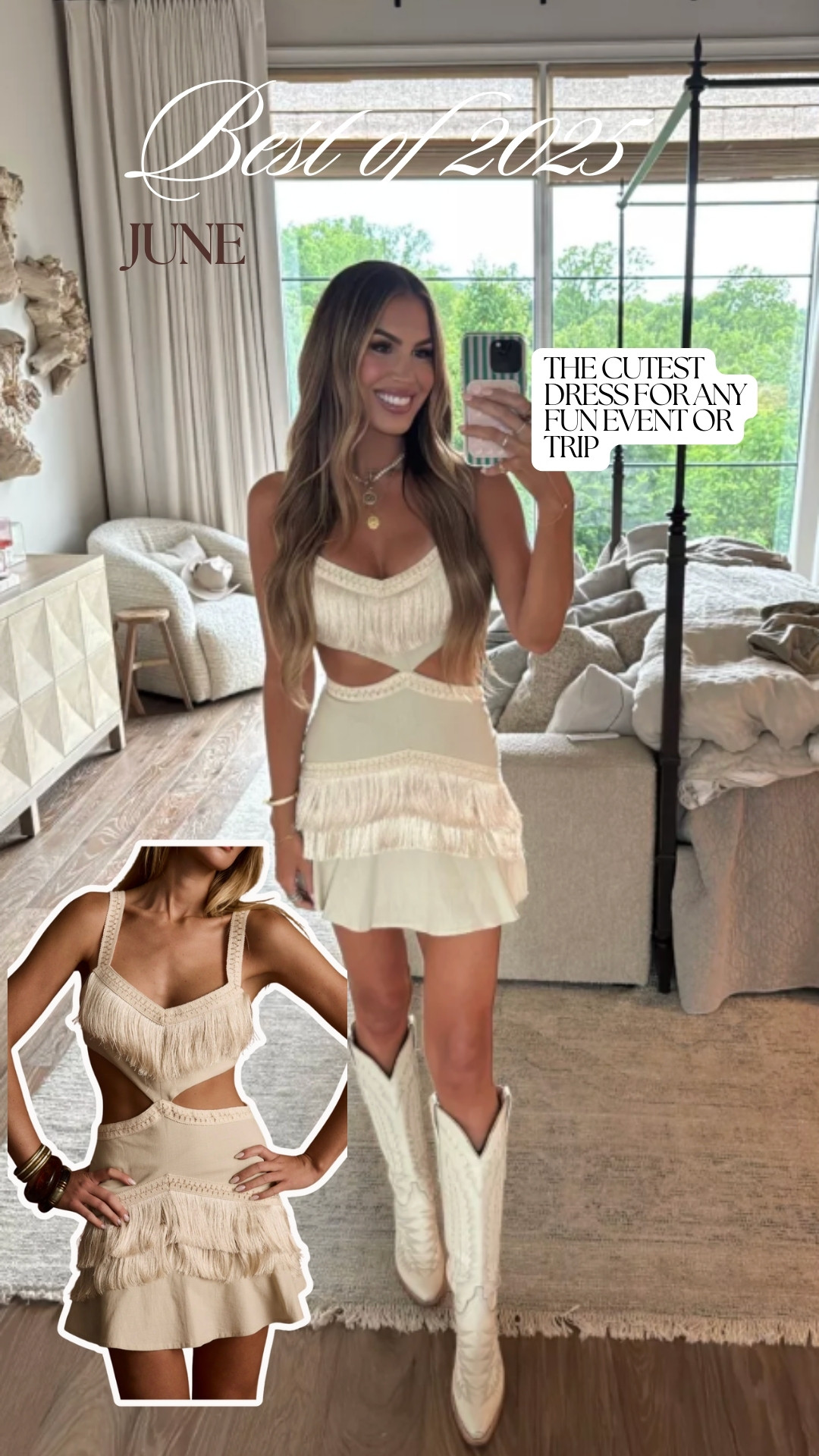 the CUTEST and most festive dress for any summer event! wearing a small 🤍 

 #LTKootd #LTKSeasonal