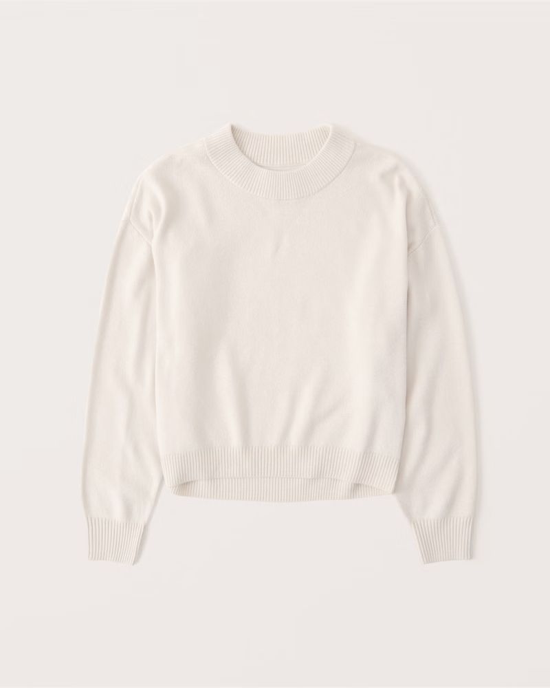 Women's LuxeLoft Crew Sweater | Women's Up to 25% Off Select Styles | Abercrombie.com | Abercrombie & Fitch (US)