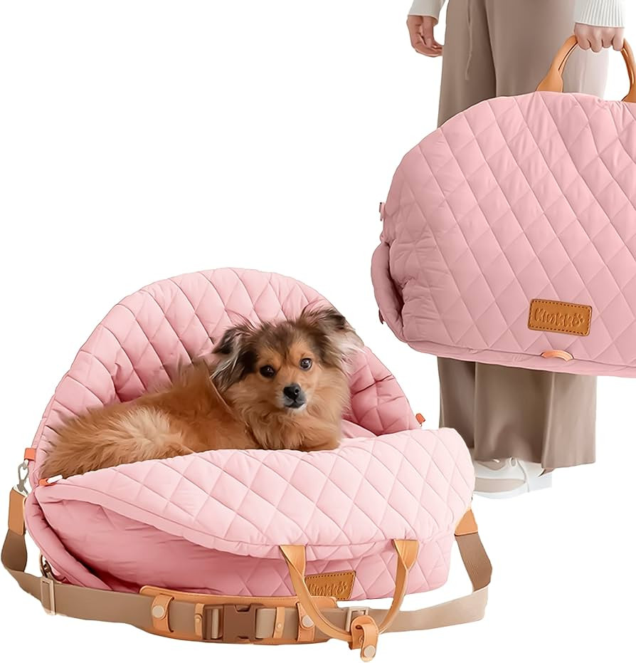 Dog Car Seat for Small Dogs – Secure 3-in-1 Booster, Travel Carrier & Dog Bed – Washable Cove... | Amazon (US)