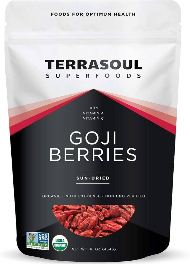 Terrasoul Superfoods Organic Goji Berries, 16 Oz - Large Size | Chewy Texture | Premium Quality |... | Amazon (US)