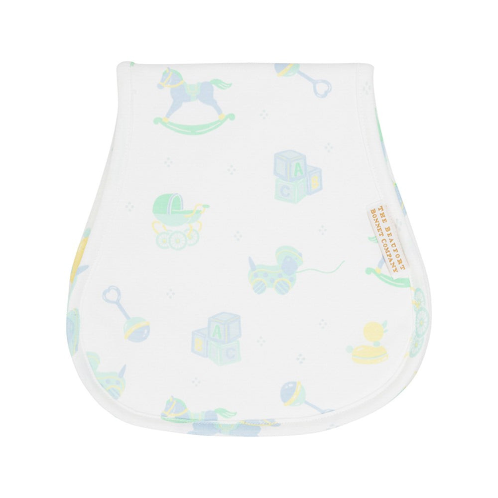 Oopsie Daisy Burp Cloth - Something for Baby Blue | The Beaufort Bonnet Company