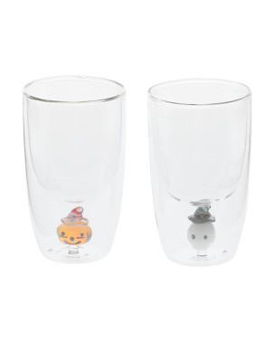 2pk Assorted Pumpkin And Skull Glasses | Halloween | Marshalls | Marshalls