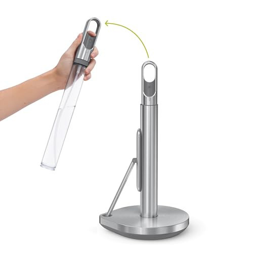 simplehuman Standing Paper Towel Holder with Spray Pump, Brushed Stainless Steel | Amazon (US)