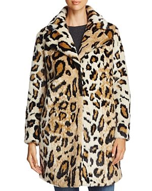cupcakes and cashmere Abeni Leopard Print Faux Fur Coat | Bloomingdale's (US)