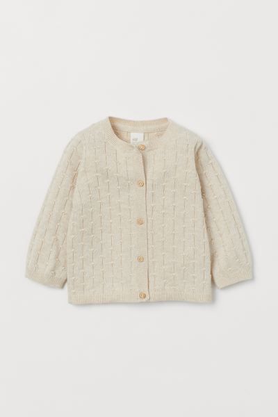 Pattern-knit Cotton Cardigan | H&M (US + CA)