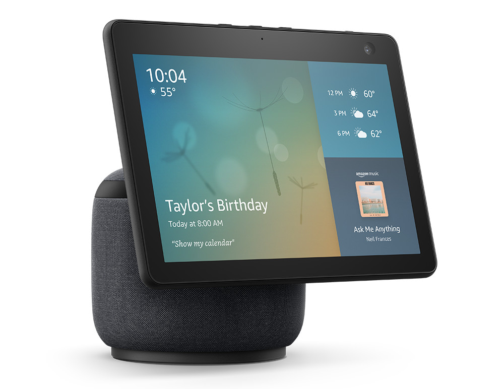 Echo Show 10 (3rd Gen) | HD smart display with motion and Alexa | Charcoal | Amazon (US)