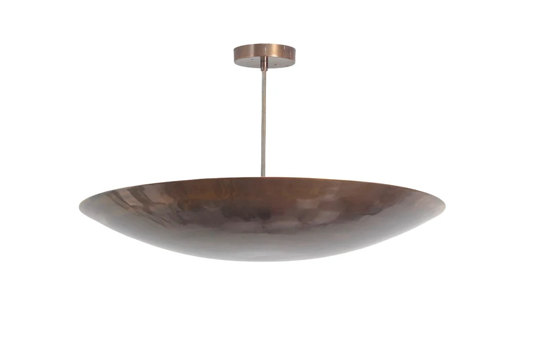 6 Light Elegant Ceiling Flushmount Light Pendant Mid Century Modern Raw Brass Sputnik Chandelier ... | Etsy (US)