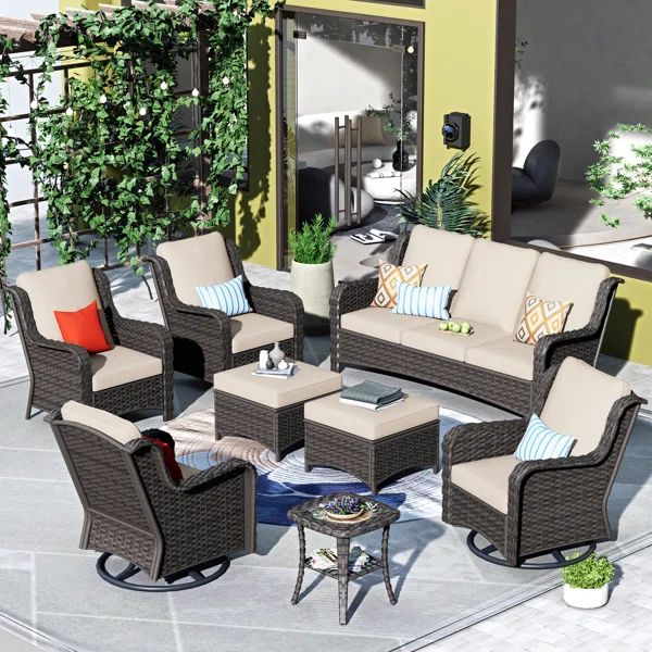 Selma 8 - Person Outdoor Seating Group with Cushions | Wayfair North America
