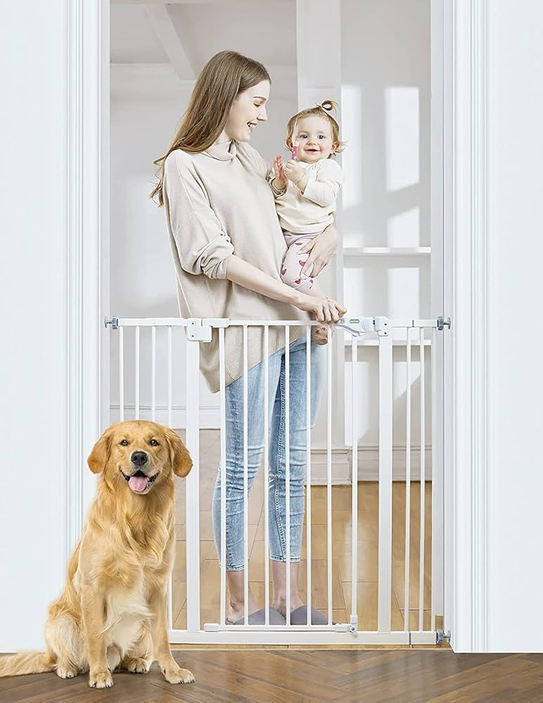 InnoTruth Baby Gate for Stairs and Doorways 29"- 39.6", Extra 36" Tall Dog Gate No Drill Wall Pro... | Amazon (US)