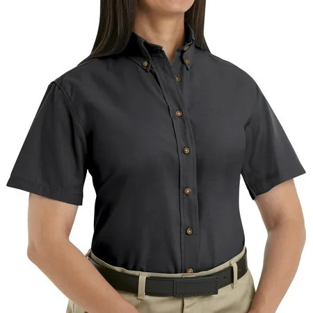 Red Kap Women s Short Sleeve Poplin Dress Shirt | Walmart (US)