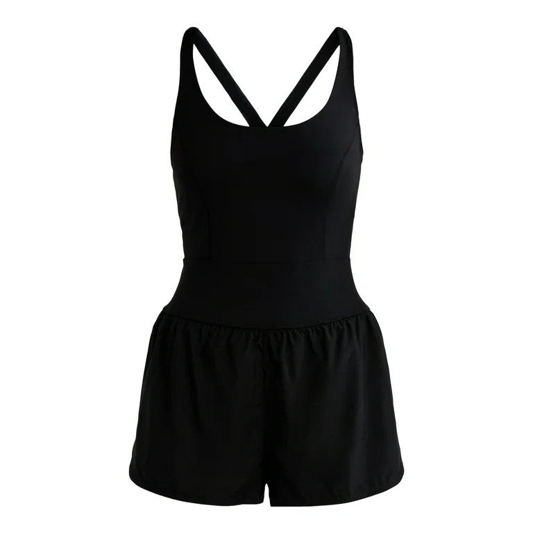 Avia Women's and Women's Plus Active Bodysuit with Built-in Bra, Sizes XS-4X | Walmart (US)