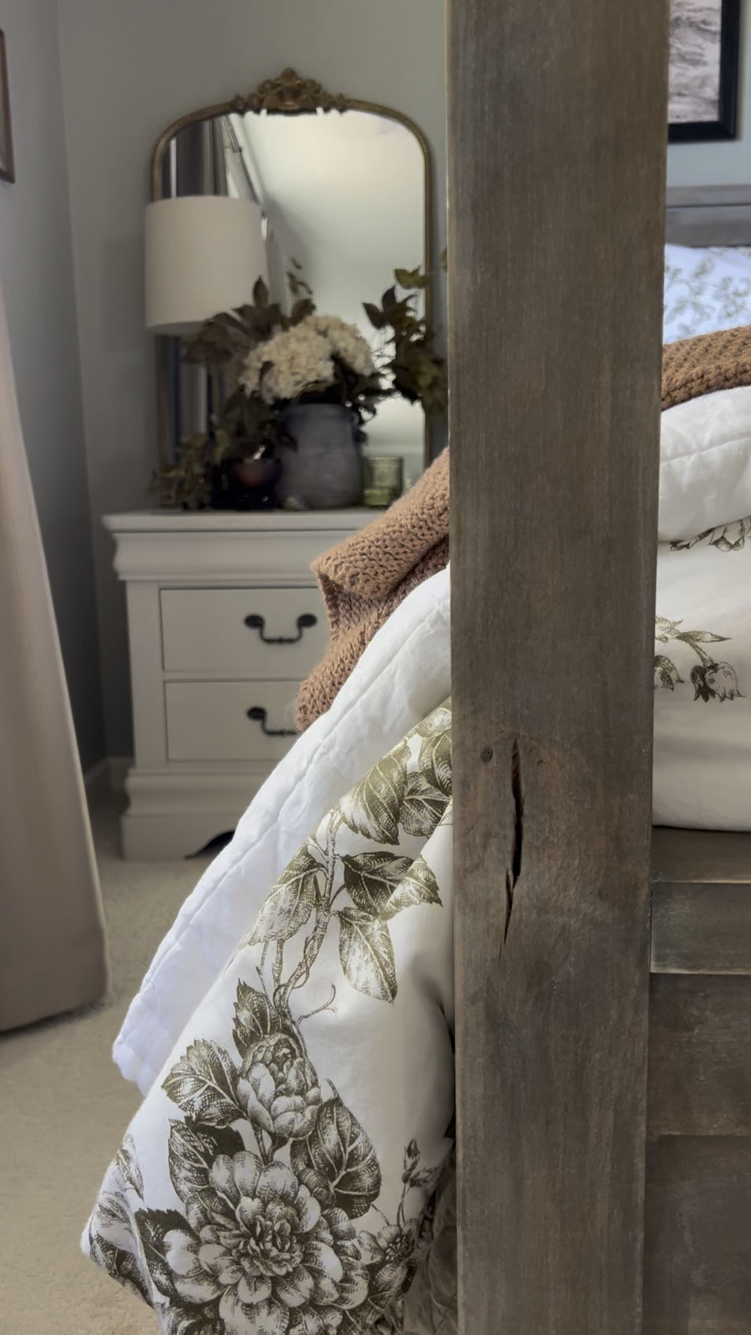 These mirrors alongside the bed are great way to add interest, height, and depth to the side of my bed. And when the lamps are on at night, it doubles that warm on me and glow. I’ll link some of my favorite in all price ranges. 

#LTKSeasonal #LTKVideo #LTKHome