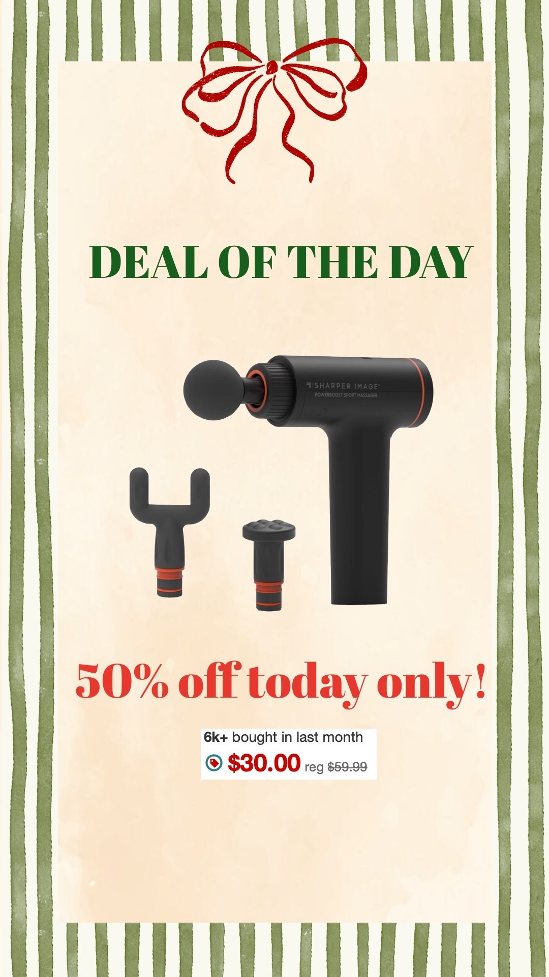 Target deal of the day! 50% off Sharper image PowerBoosr massager 

#LTKOver40 #LTKGiftGuide
